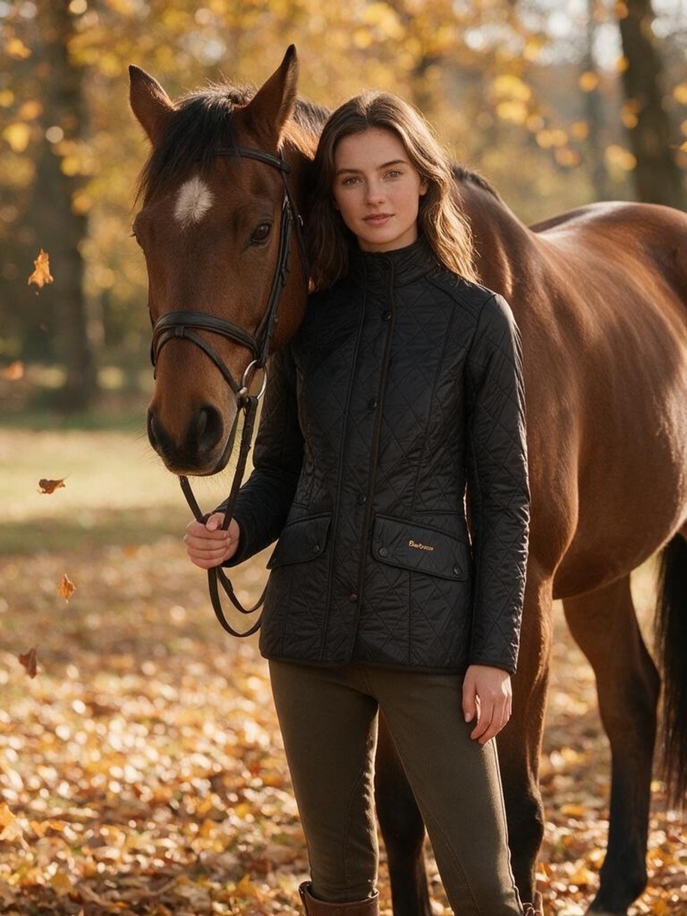 NEW Barbour Calvary Polarquilt Jacket. Black. US 6. NWT